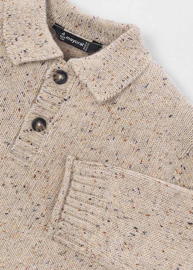 Cardigan tricot colletto pell