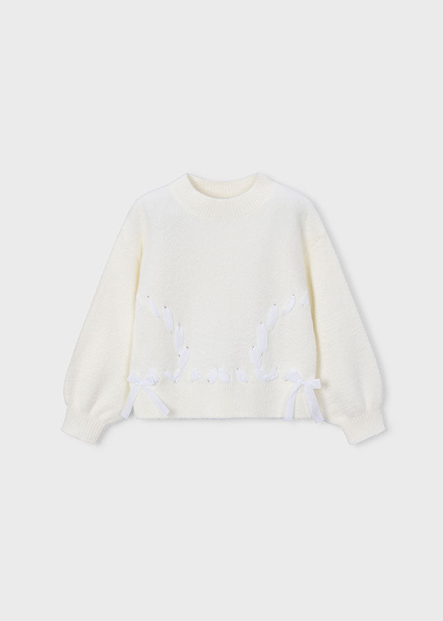 Maglione pelo fiocchi