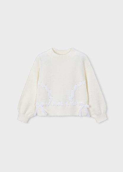 Maglione pelo fiocchi