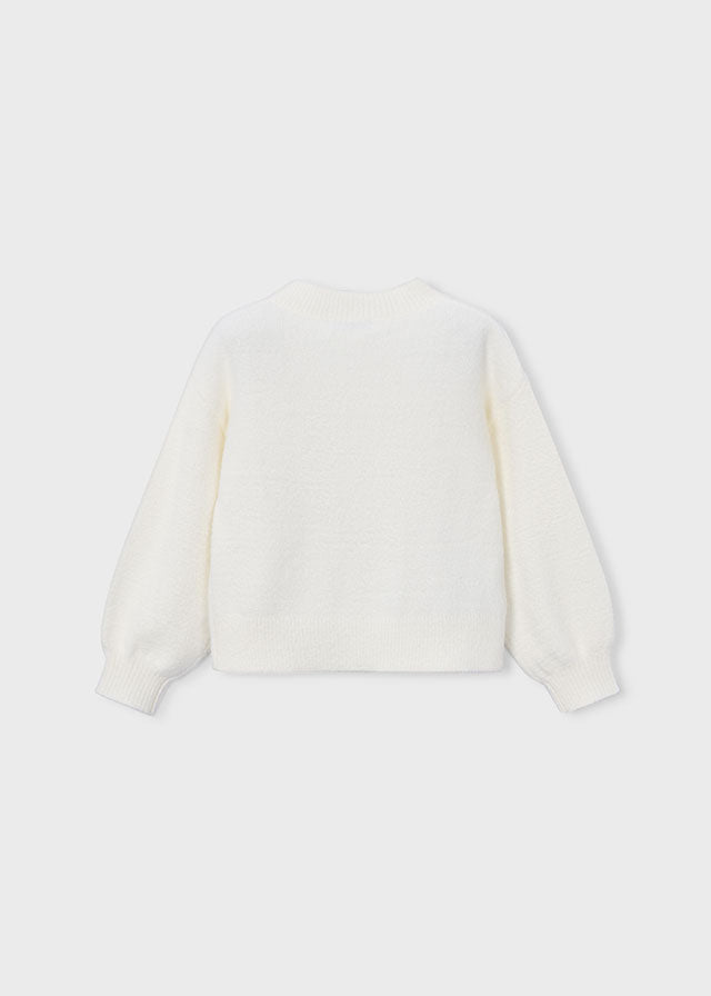 Maglione pelo fiocchi