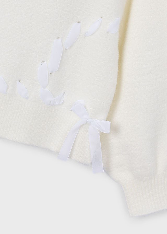 Maglione pelo fiocchi