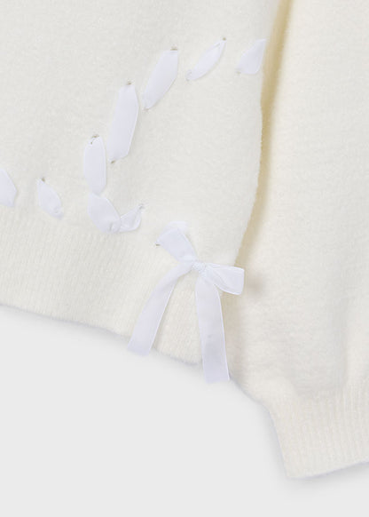 Maglione pelo fiocchi