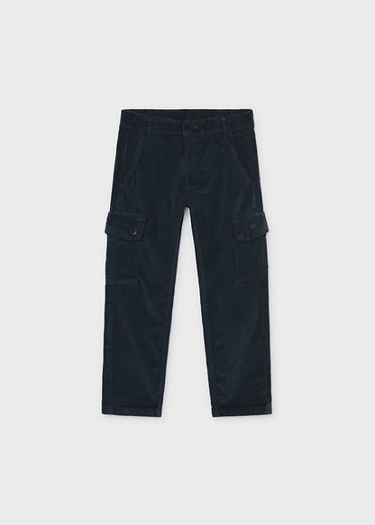 Pantalone cargo panno