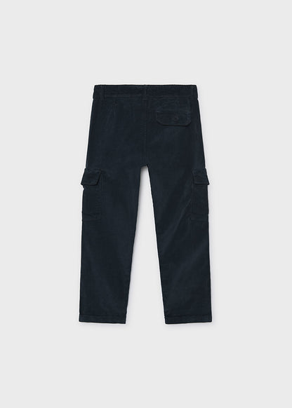 Pantalone cargo panno