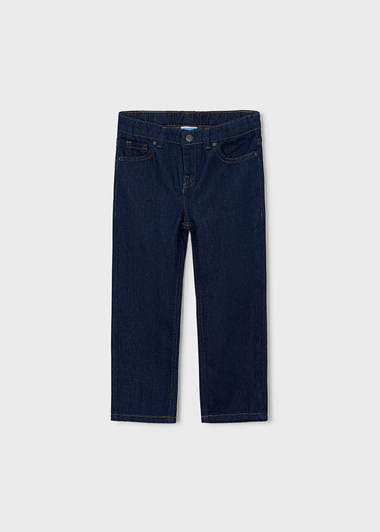 Jeans bambino Mayoral wide fit blu scuro, fronte