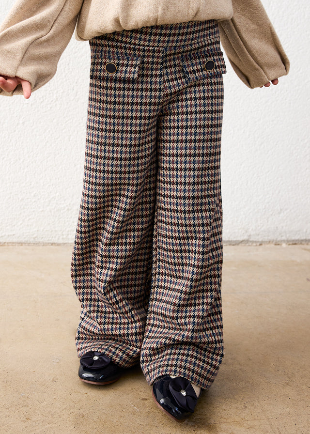 Pantalone lungo jacquard
