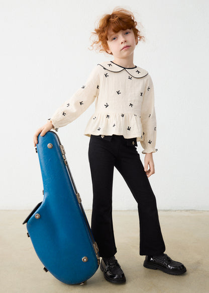 Leggings felpa flare
