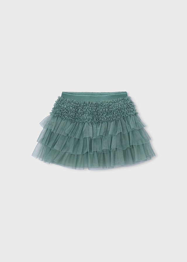 Gonna in tulle con fantasie