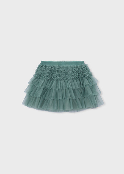 Gonna in tulle con fantasie