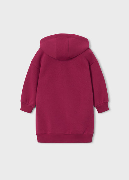 Vestito felpa cappuccio