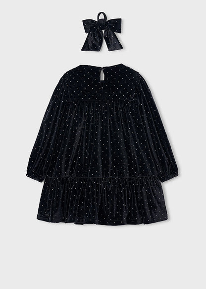 Vestito velluto elastico