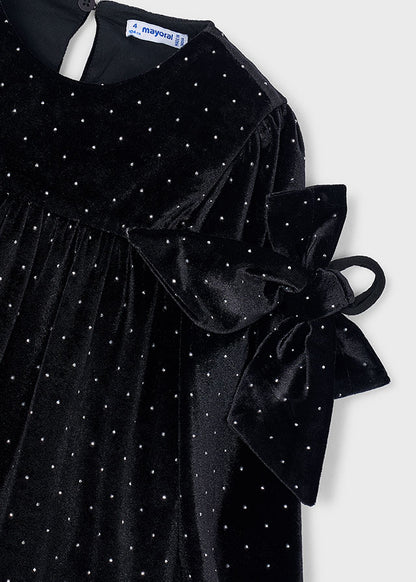 Vestito velluto elastico
