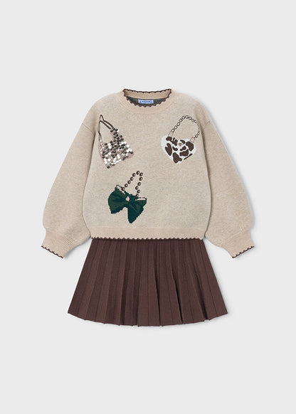 Compl. gonna tricot jacquard