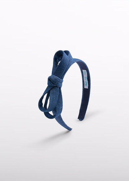 Cerchietto jeans lucido