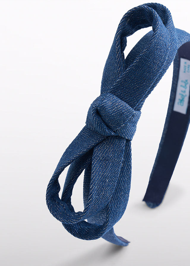 Cerchietto jeans lucido