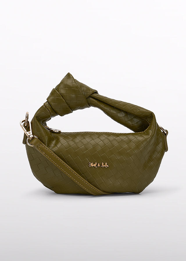 Borso intrecciato ecopelle