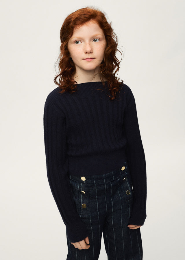 Top tricot costine