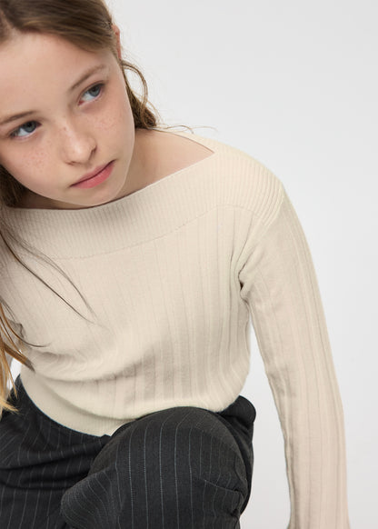 Top tricot costine
