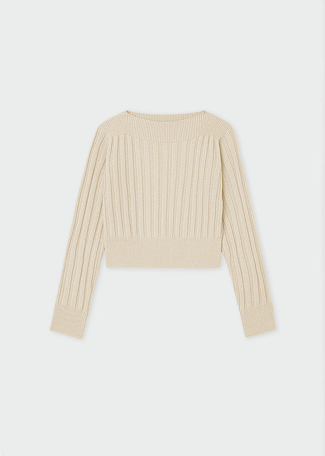 Top tricot costine