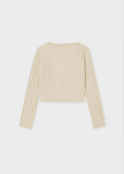 Top tricot costine