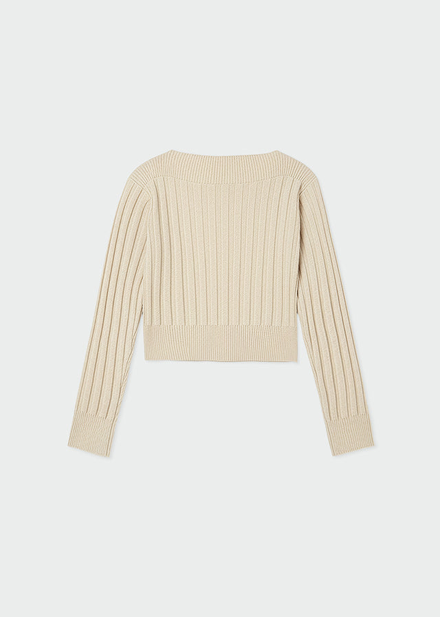 Top tricot costine