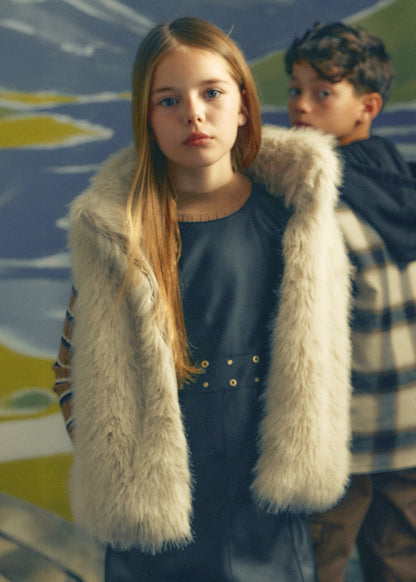 Gilet pelo lungo