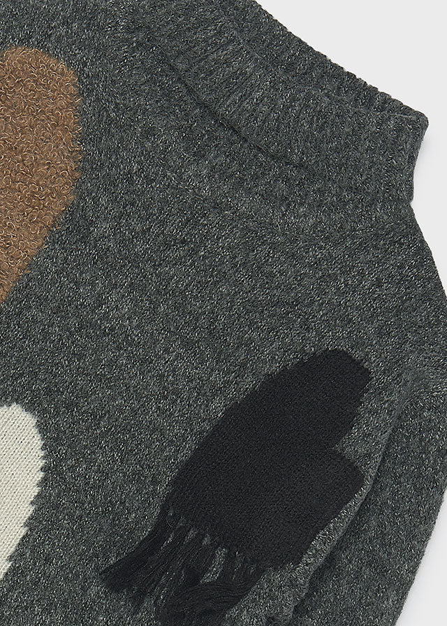 Maglione intarsi cuori