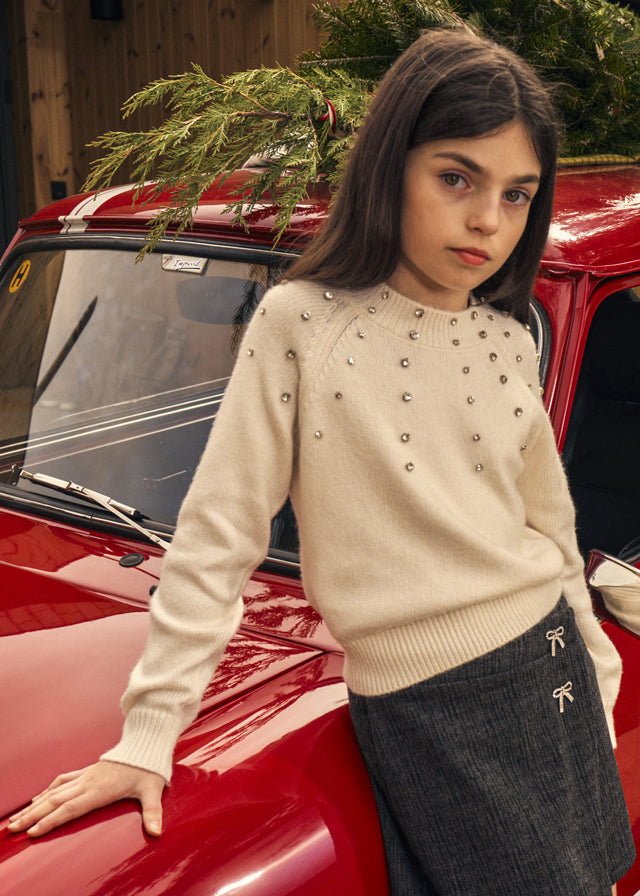 Maglione applicazioni strass