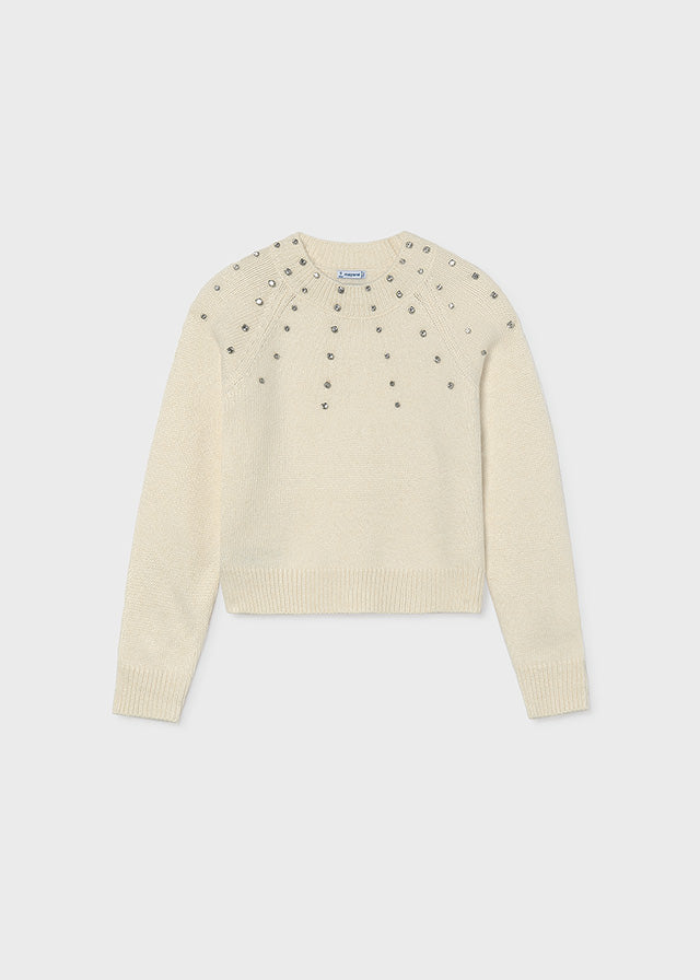 Maglione applicazioni strass