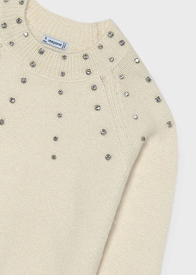 Maglione applicazioni strass