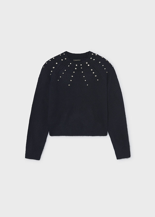 Maglione applicazioni strass