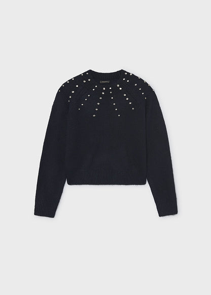 Maglione applicazioni strass