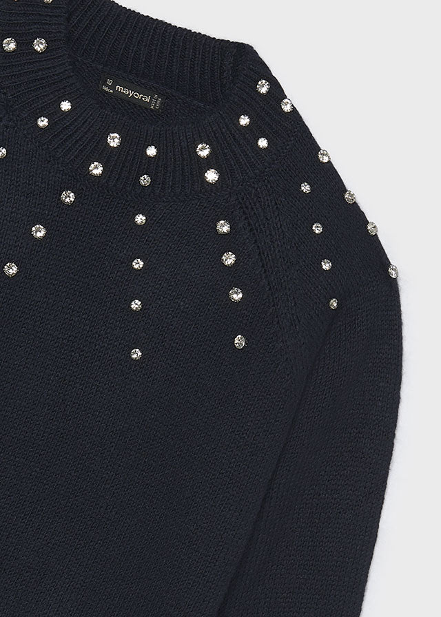 Maglione applicazioni strass