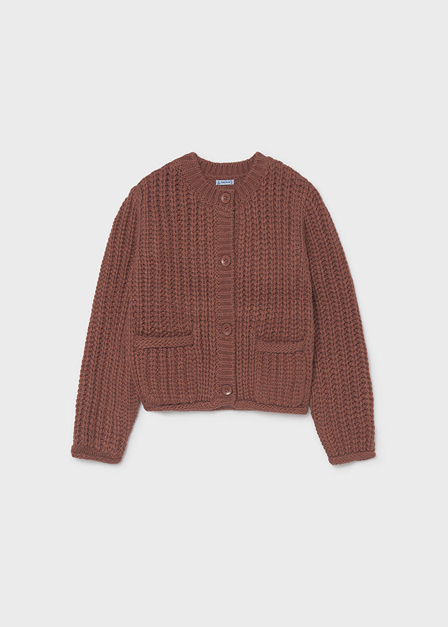Cardigan punto inglese