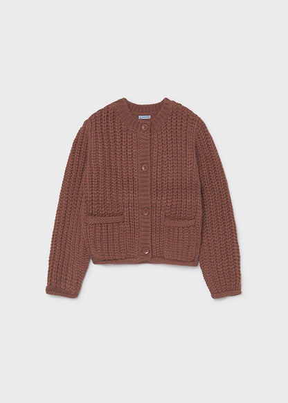 Cardigan punto inglese