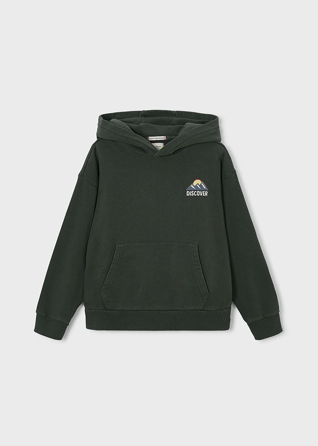 Felpa cappuccio print