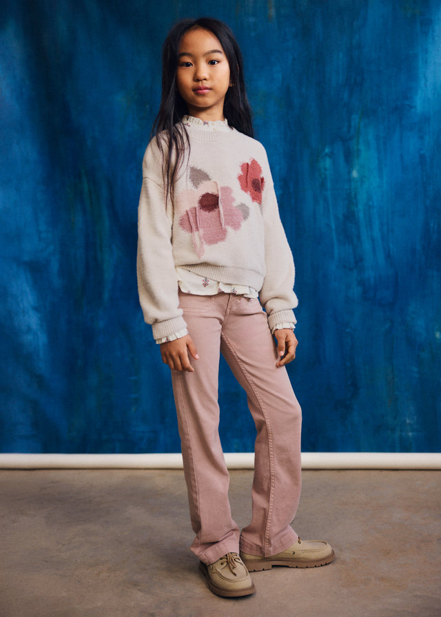 Pantalone twill flare