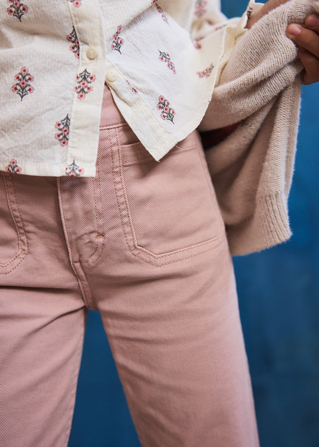 Pantalone twill flare
