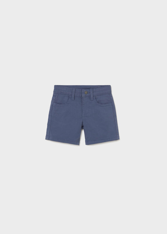 Basic 5-pocket twill Bermuda shorts