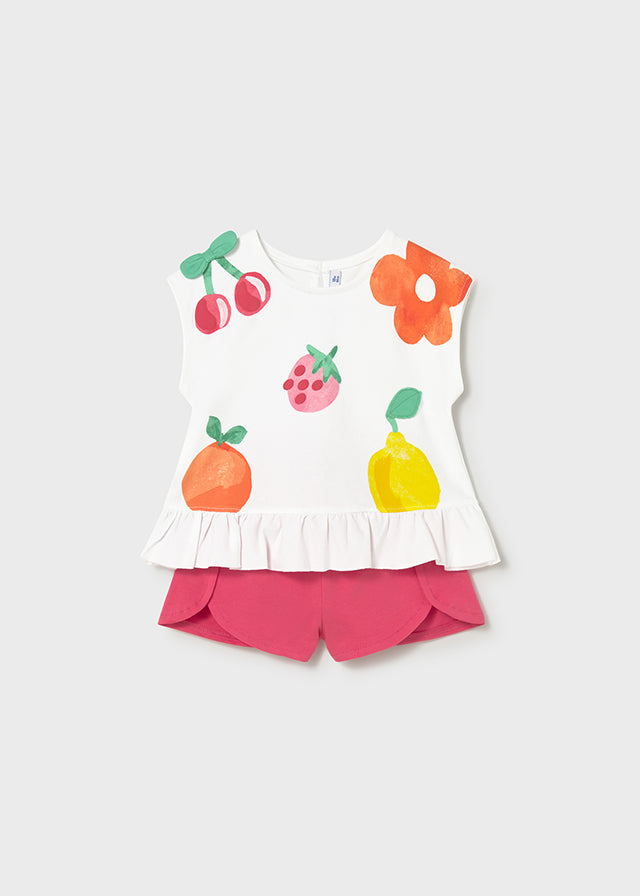 Graphic shorts set