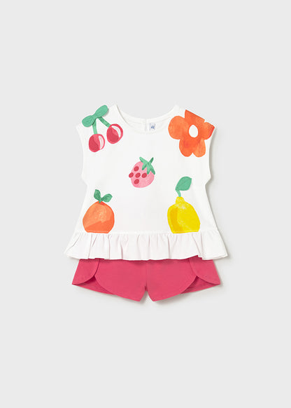 Graphic shorts set