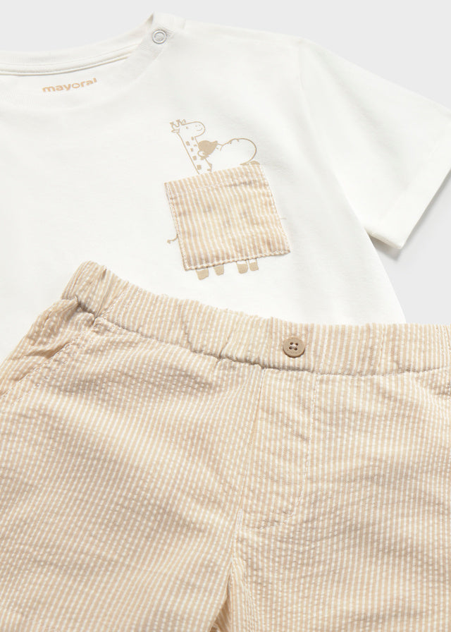 Seersucker Bermuda set