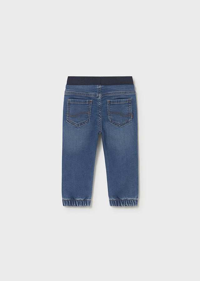 Pantalone soft denim jogger
