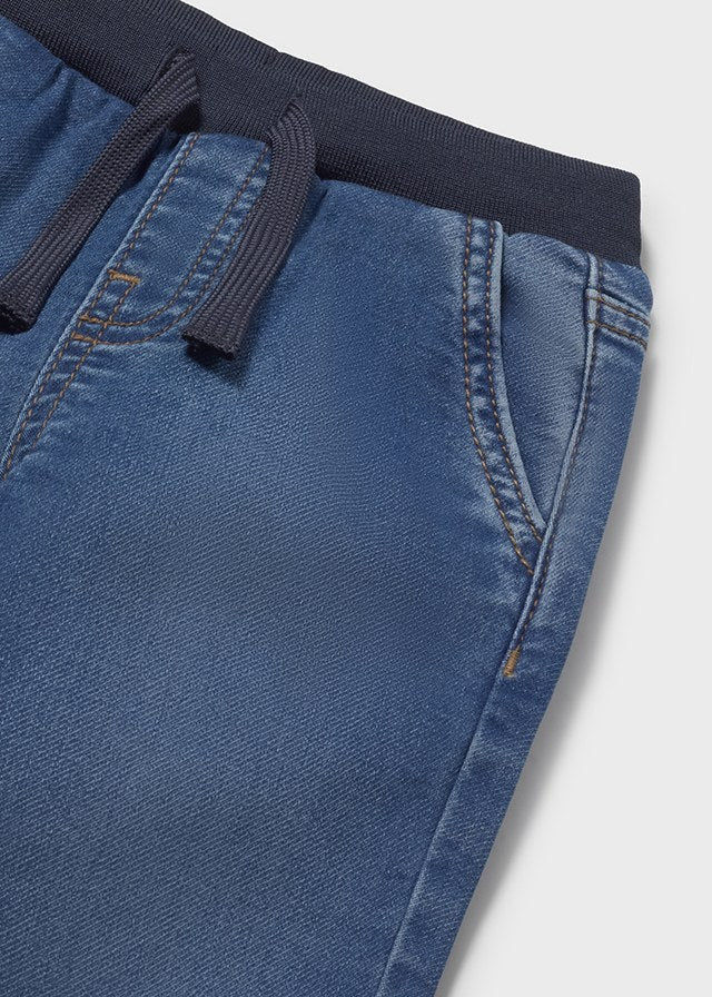 Pantalone soft denim jogger
