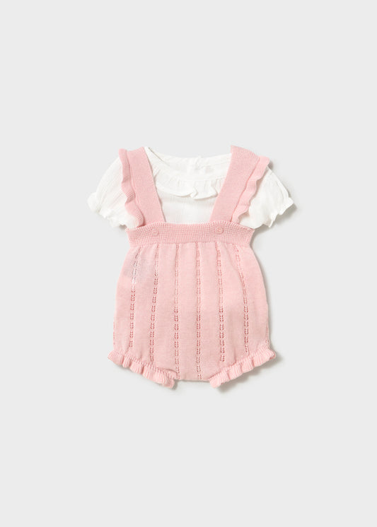 Compl. salopette tricot e blusa