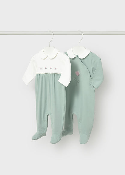 Set of 2 elegant long rompers
