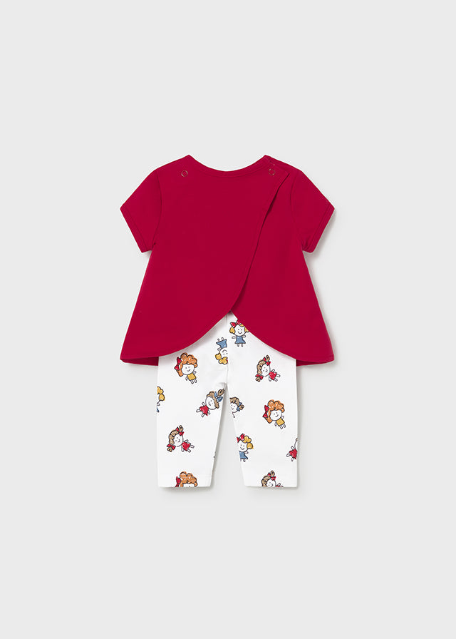 Compl.leggings 4 pezzi - ROSSO