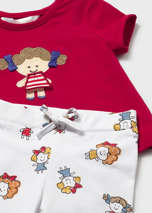 Compl.leggings 4 pezzi - ROSSO