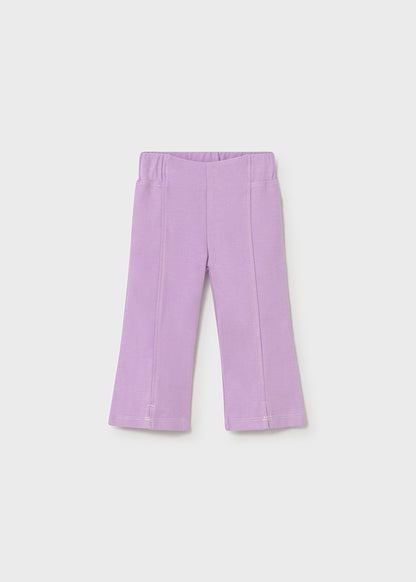 Twill flared leggings