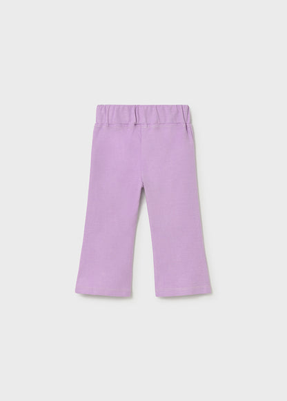 Twill flared leggings
